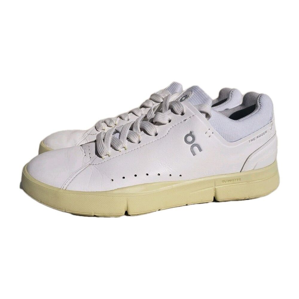 On Cloud THE ROGER Advantage Womens Running Shoes White Hay Size 6.5 - Picture 4 of 16